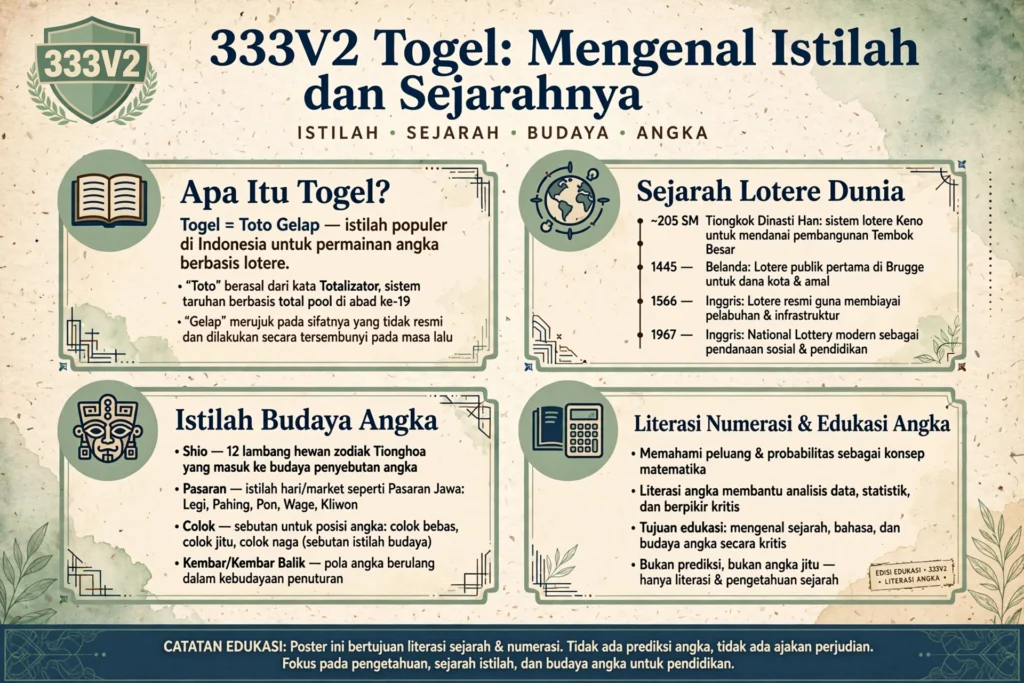 333V2 Togel: Mengenal Istilah dan Sejarahnya